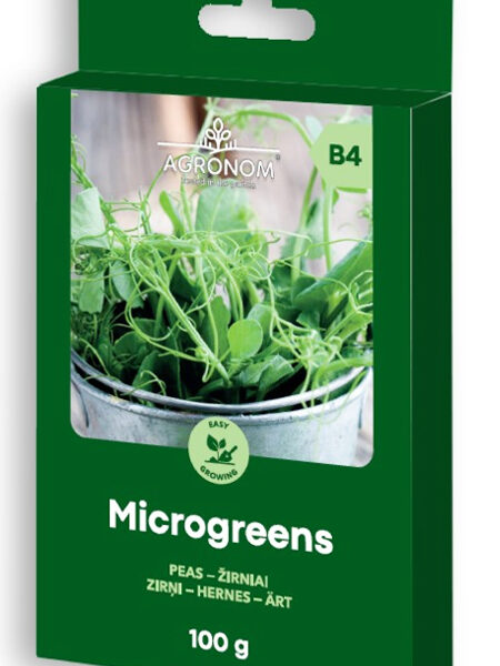 Семена для проращивания микрозелени гороха 100 г