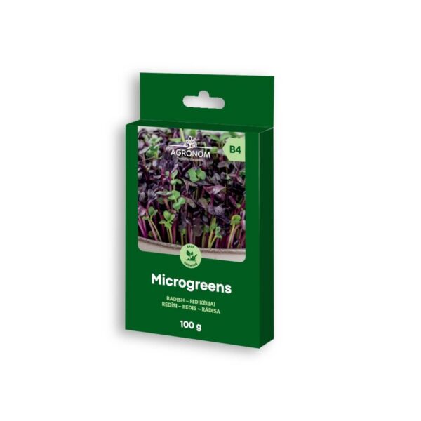 Семена для проращивания микрозелени редиса 100 г