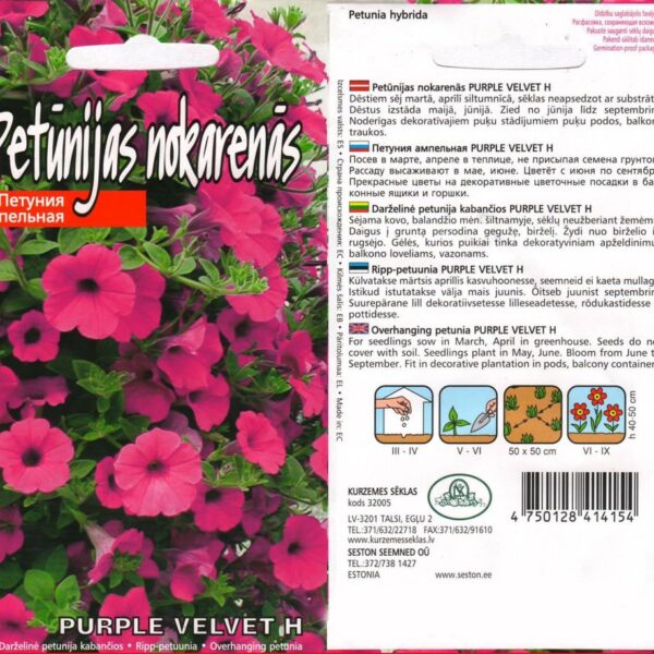 Петуния Purple Velvet 15 семян
