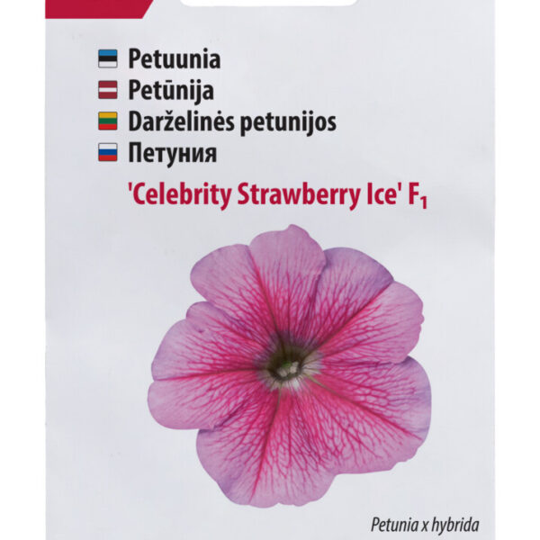Петуния Celebrity Strawberry Ice F1 30 семян