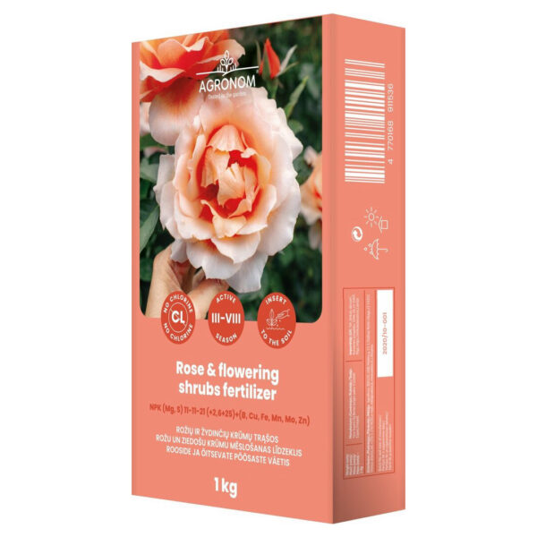 Удобрение в гранулах для роз и цветущих кустарников 1 кг