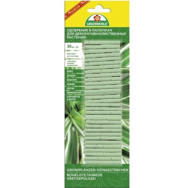 Удобрение в палочках для декоративно-лиственных растений 30 штук Baltic Agro