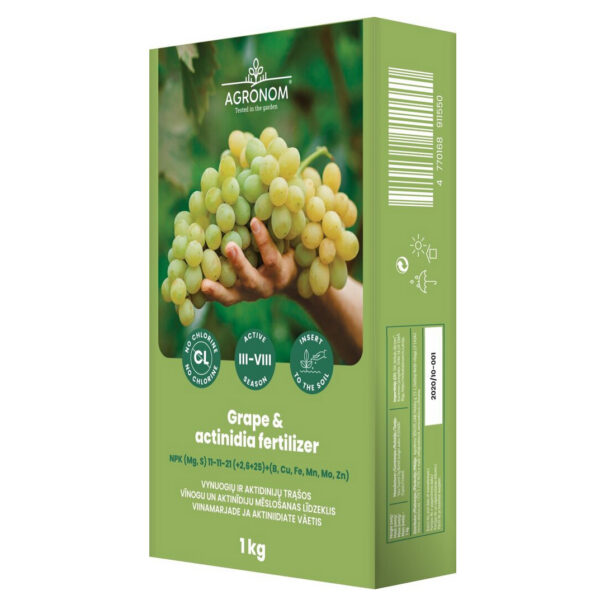 Удобрение для винограда и актинидия в гранулах 1 кг Agronom