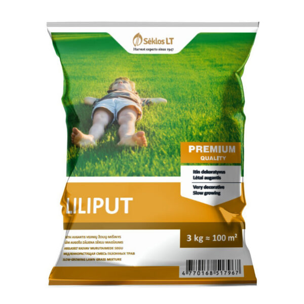 Медленнорастущая газонная смесь "Liliput" 3 кг